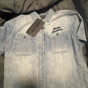 Harley-Davidson Light Blue Denim Women’s Shirt